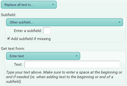 Replace all text in