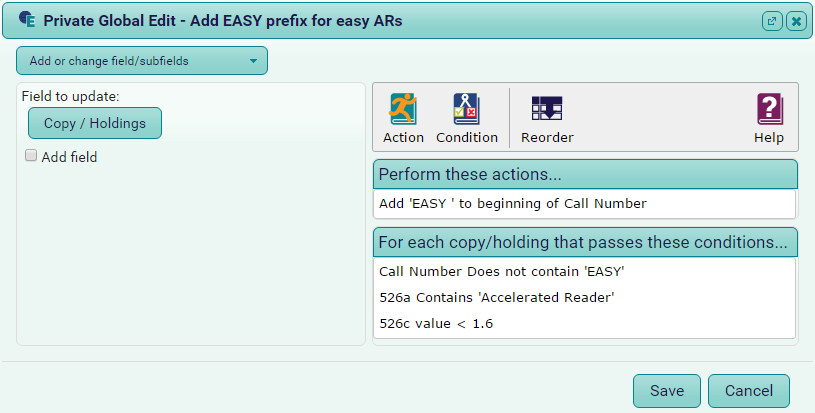 Condition example