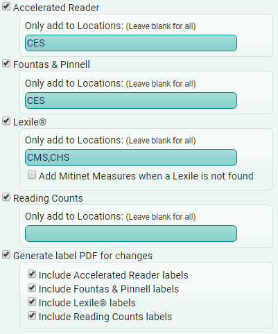 Reading Programs