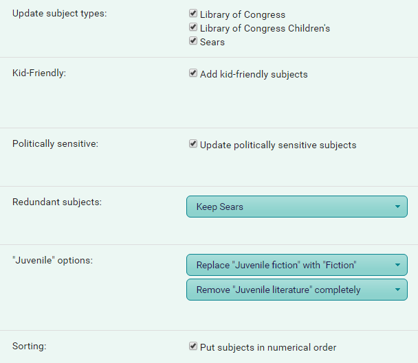Subject Heading Updates