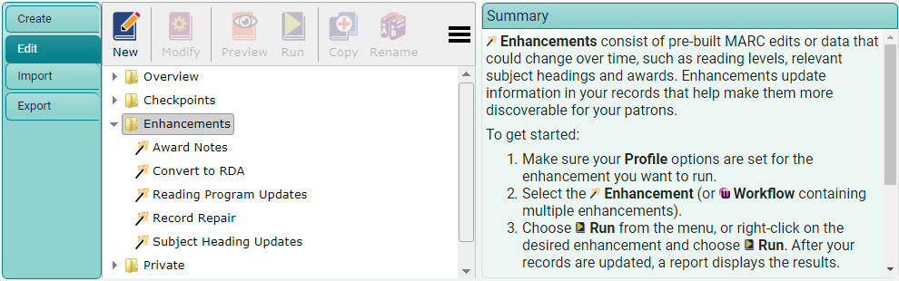 Enhancements