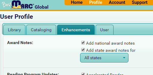 Profile Enhancements