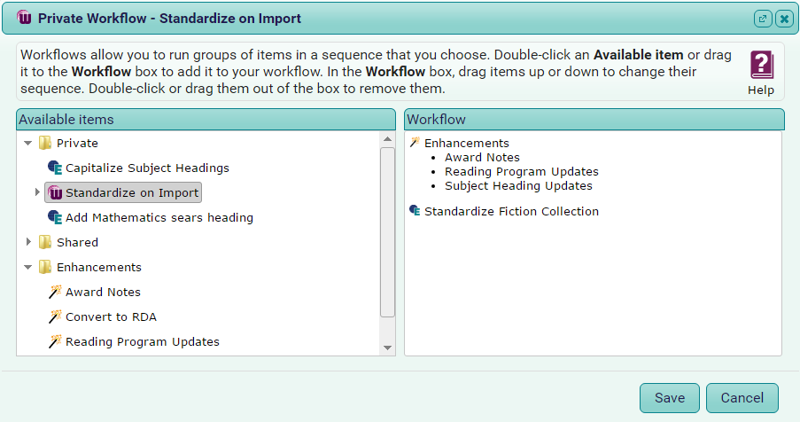 Workflow Configuration